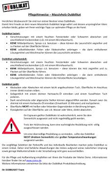 Preview: Pflegehinweise Massivholz