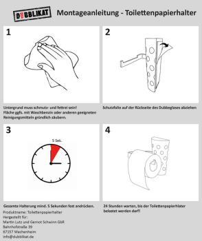 Toilettenpapierhalter Montageanleitung