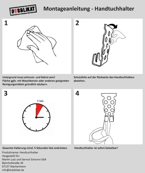 Montageanleitung Handtuchhalter