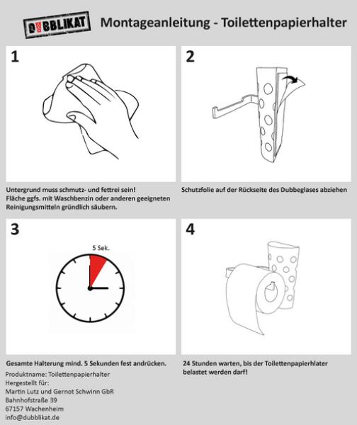 Toilettenpapierhalter Montageanleitung